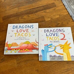 Dragon Loves Tacos Book Bundle of 2 Hard Cover